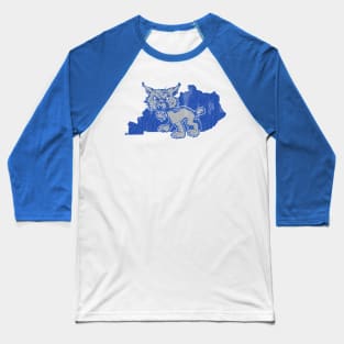 Kentucky Retro Cat Baseball T-Shirt